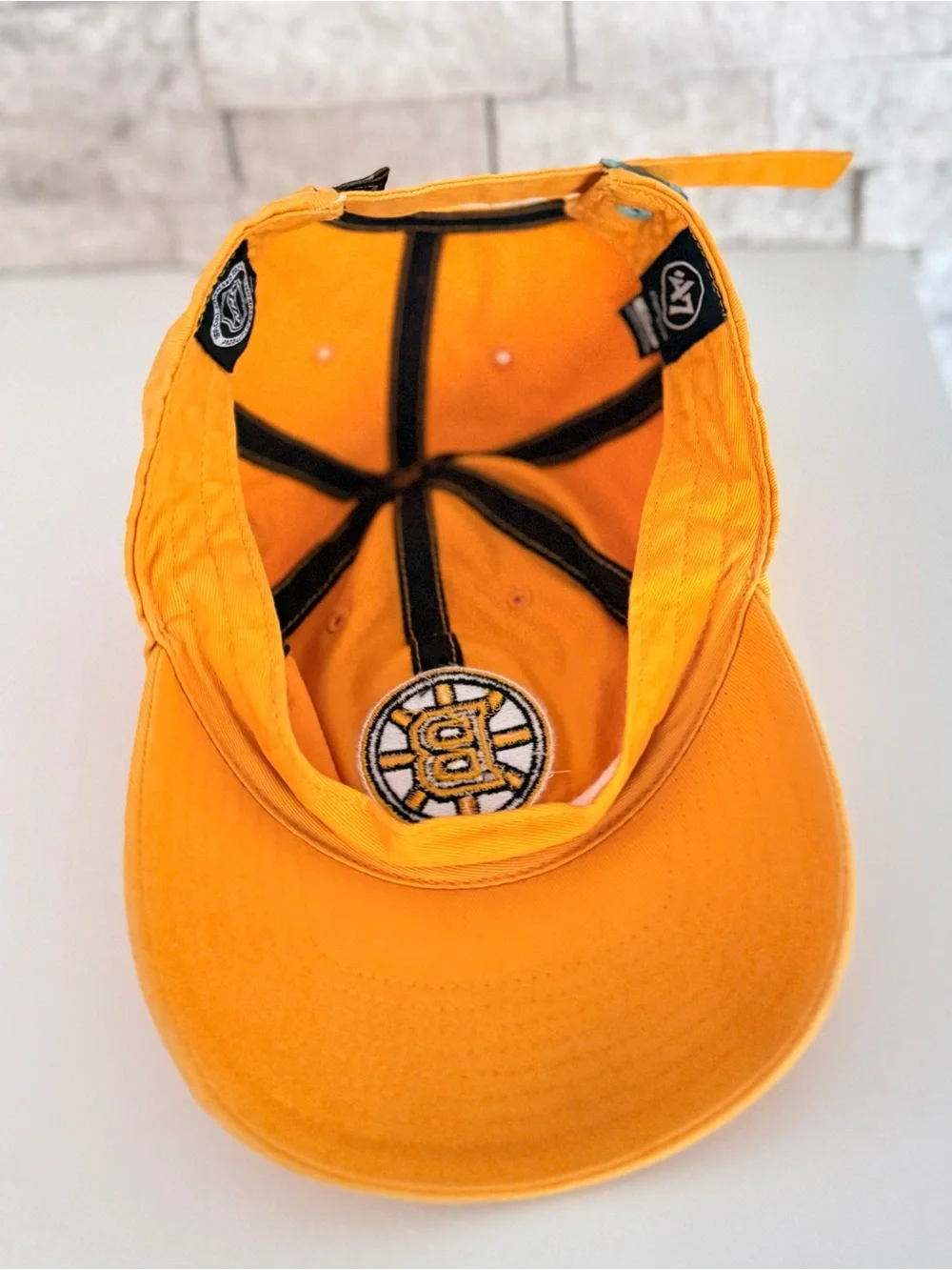 Boston Bruins 47 Brand NHL Yellow Strap-back Adjustable Unisex Cap